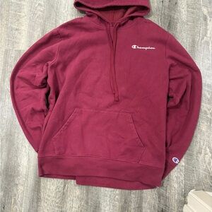 Champion Men's Maroon Hoodie